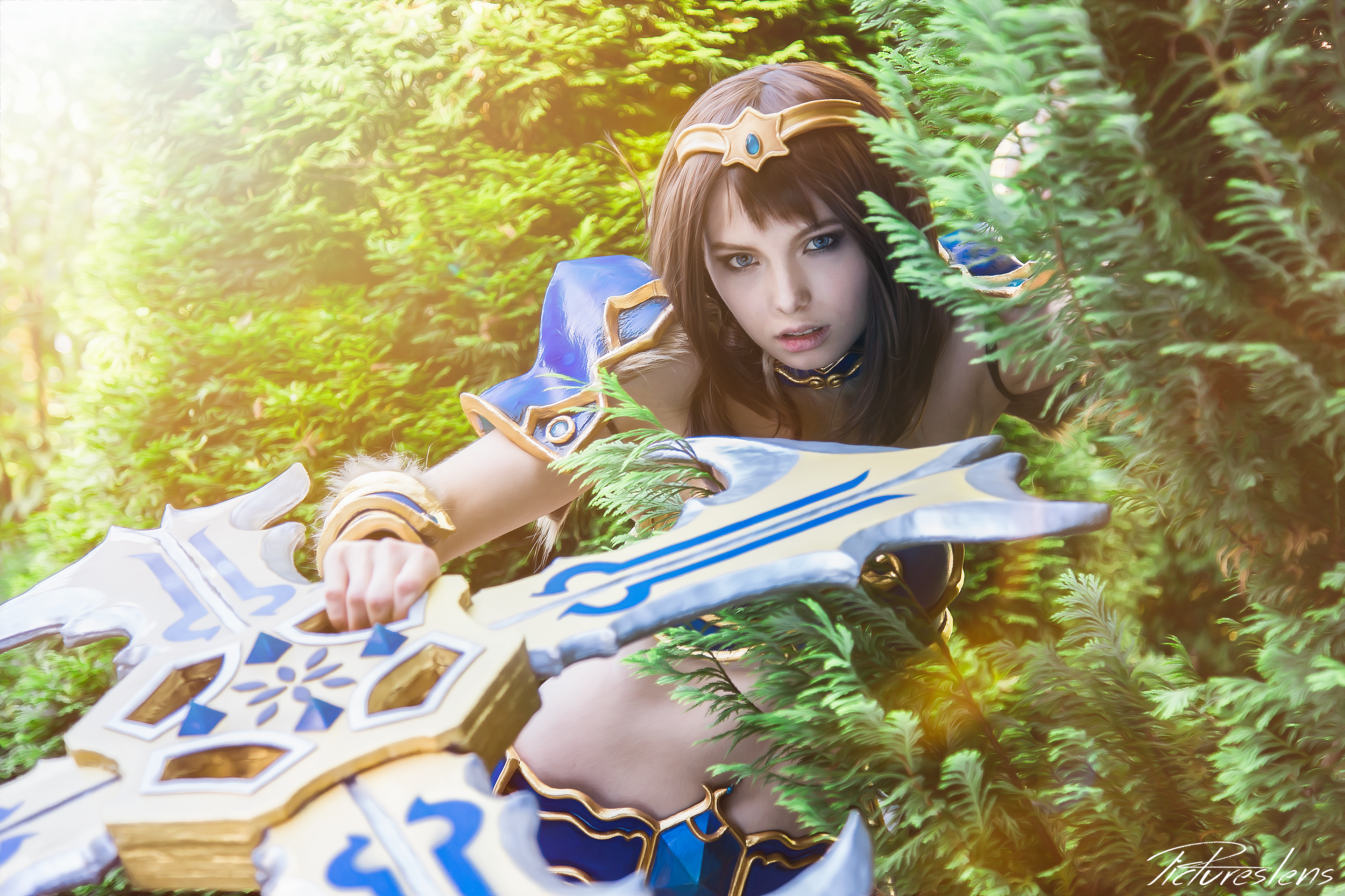 Miko from Kamiko Cosplay – Sivir (Chinese Splash Blue Version) – League of Legends