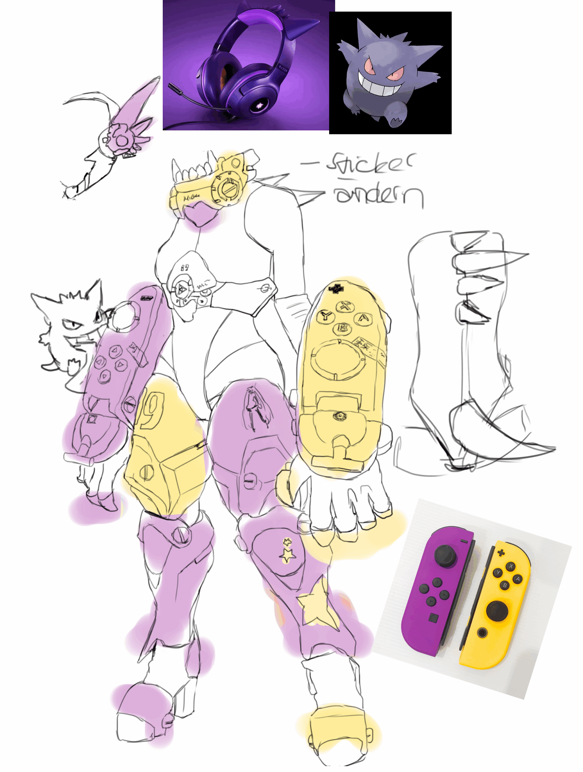 KiiWai – Switch Hero – Gengar Vers. – Nintendo / Pokemon / Selfmade